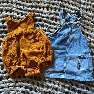 Brown Old navy 6-12 fits like 6-9, jean h&m 6-9